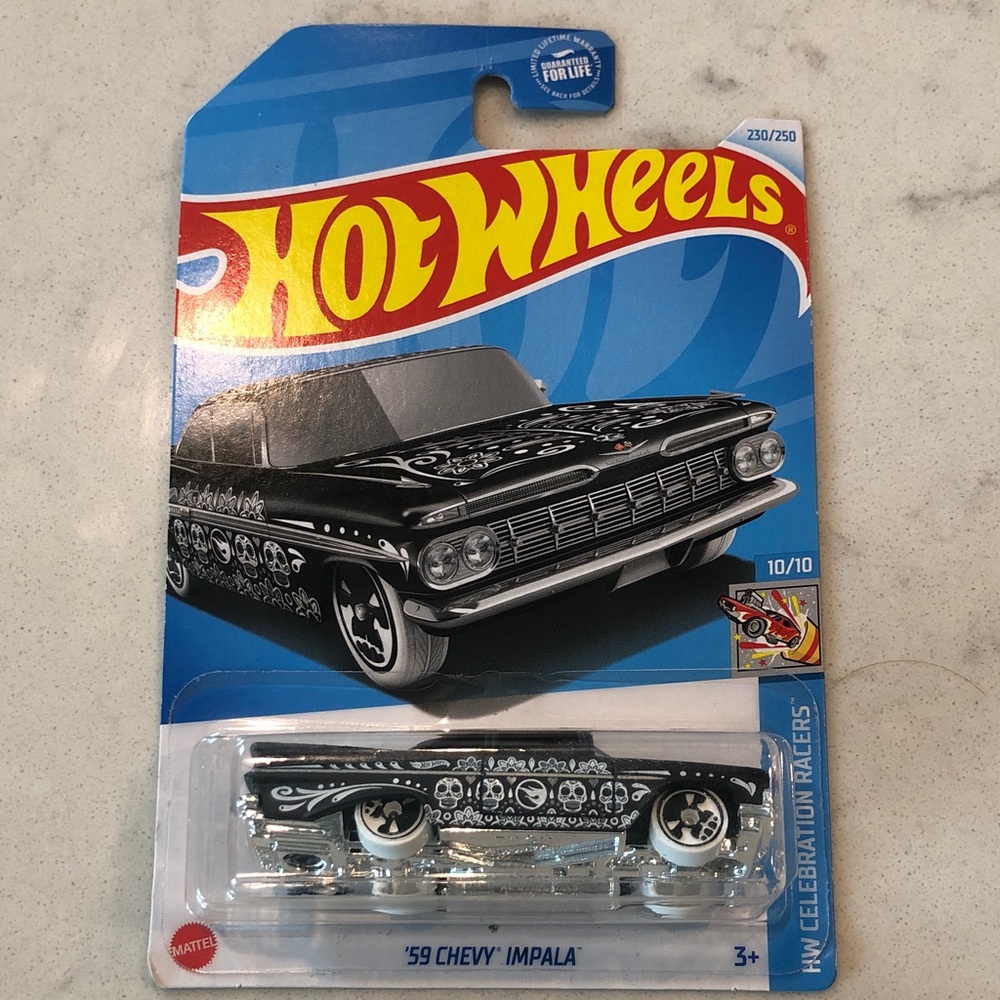 Mattel Hot Wheels '59 Chevy Impala - Black and Silver Treasure Hunt
